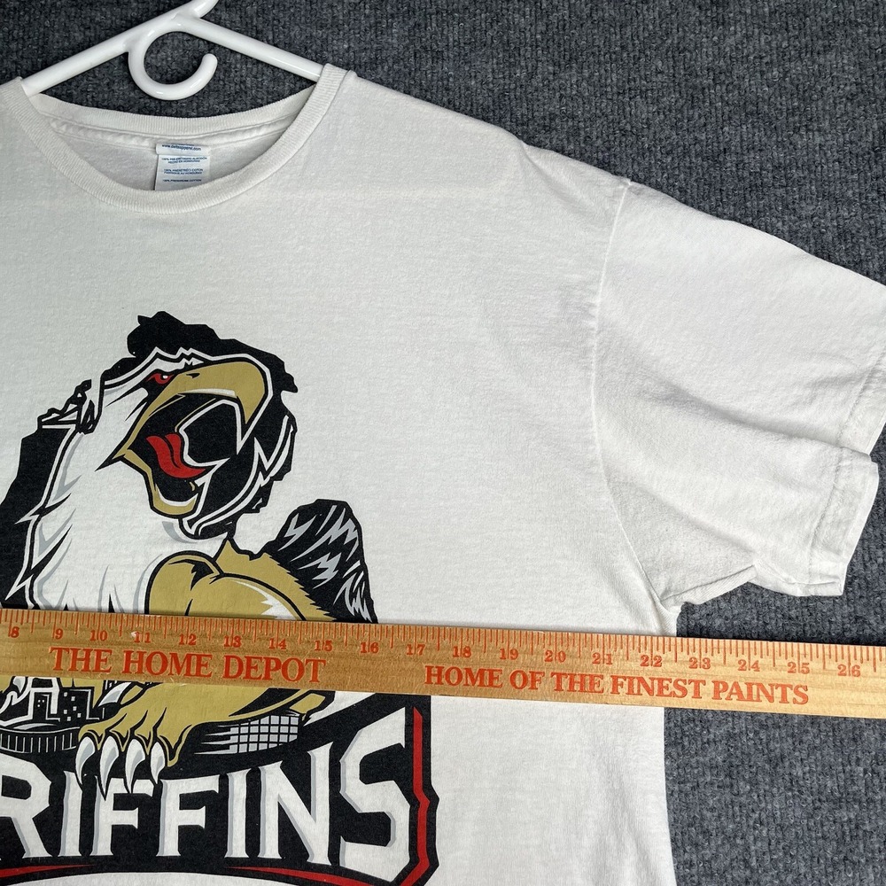 Vintage Grand Rapid Griffins T-shirt XL White Graphic Print Amway - Picture 6 of 9